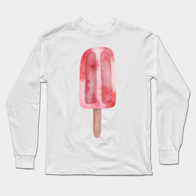 Popsicle watercolor Long Sleeve T-Shirt by GinaaArts